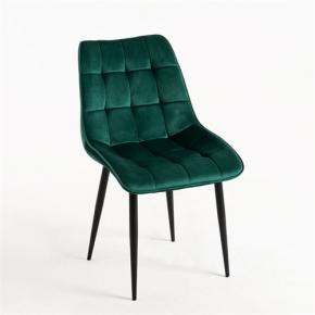 Green velvet kitchen chair black metal leg