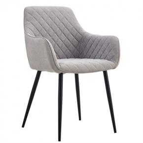 Gray fabric dining room chair comfortable