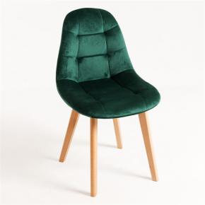 Dark green scandinavian dsw upholstered side chair